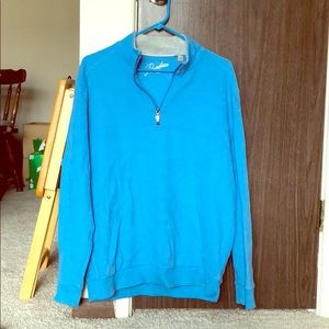 1/4 zip light blue paradise collection sweater